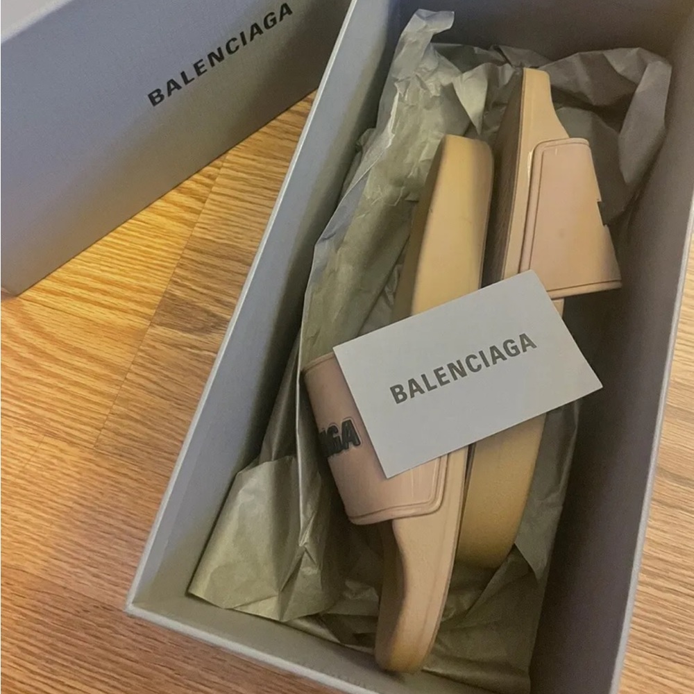 Authentic Balenciaga Slides Size 6 With Box - image 1
